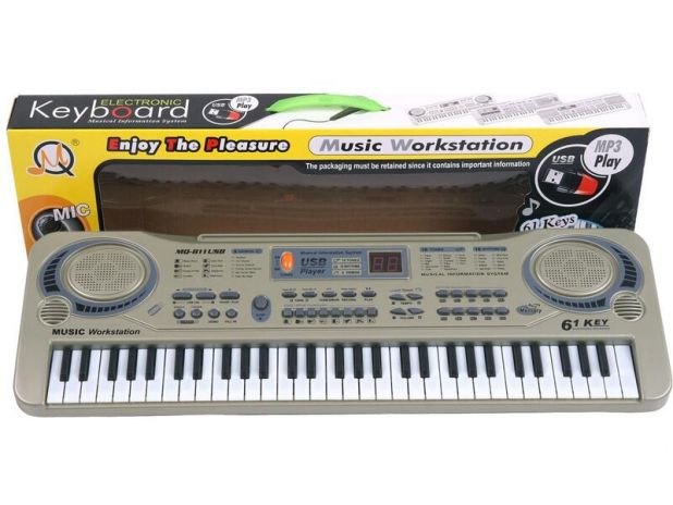 Keyboard Organki Klawisze Z Mikrofonem MQ-811USB
