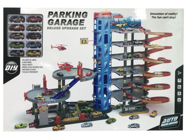 Tor Samochodowy Parking Wielopoziomowy Garaż + Autka 92820