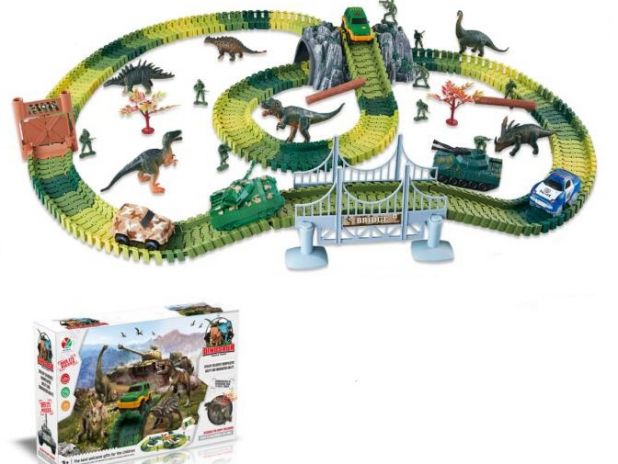 Tor Samochodowy Park Dinozaurów 275 Elementów 558